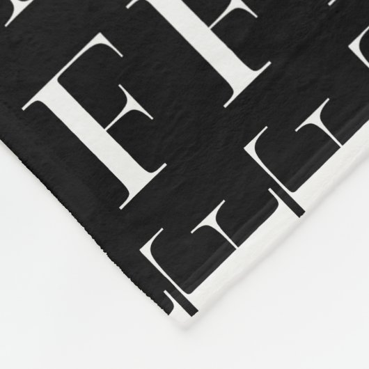 Monogram Initiaal letter F Fleece Deken (Hoek)