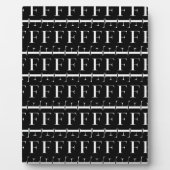Monogram Initiaal letter F Fotoplaat (Voorkant)