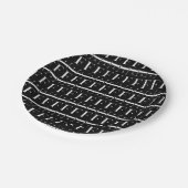 Monogram Initiaal letter F Papieren Bordje (Gekanteld)