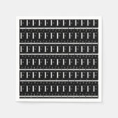 Monogram Initiaal letter F Servetten (Voorkant)
