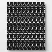 Monogram Initiaal Letter G Fotoplaat (Voorkant)