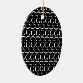 Monogram Initiaal Letter G Keramisch Ornament (Rechts)