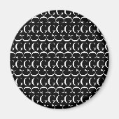 Monogram Initiaal Letter G Magneet (Voorkant)