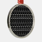Monogram Initiaal Letter G Metalen Ornament (Rechts)