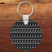 Monogram Initiaal Letter G Sleutelhanger (Voorkant)