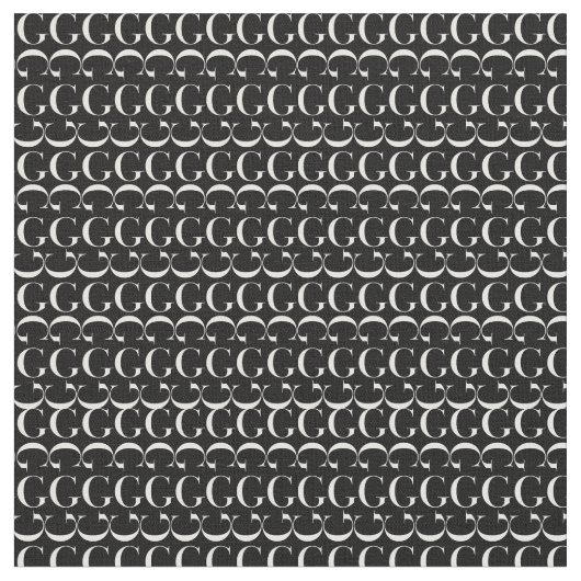 Monogram Initiaal Letter G Stof (Close Up)