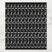 Monogram Initiaal Letter G Wijn Etiket (Enkel label)