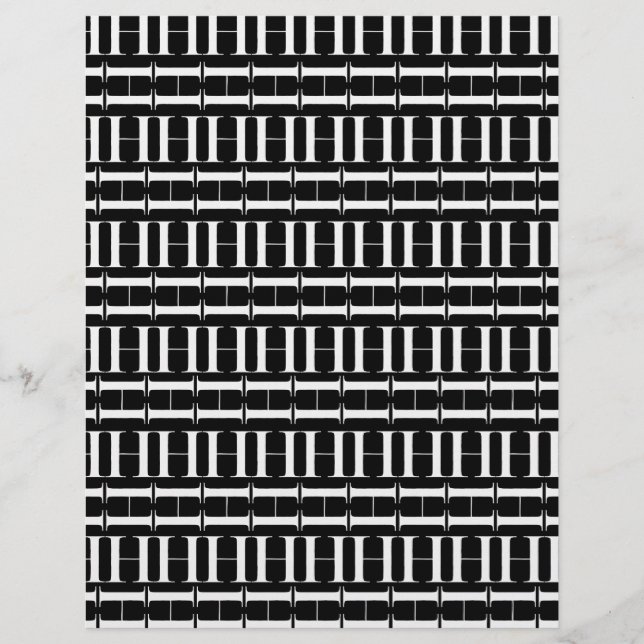 Monogram Initiaal letter H (Voorkant)