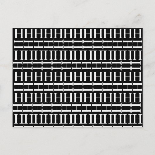 Monogram Initiaal letter H Briefkaart (Voorkant)