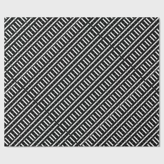 Monogram Initiaal letter H Cadeaupapier (Vlak)