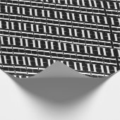 Monogram Initiaal letter H Cadeaupapier (Hoek)