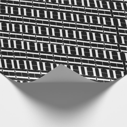 Monogram Initiaal letter H Cadeaupapier (Hoek)