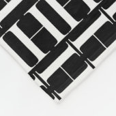 Monogram Initiaal letter H Fleece Deken (Hoek)