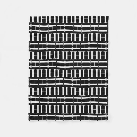 Monogram Initiaal letter H Fleece Deken (Voorkant)