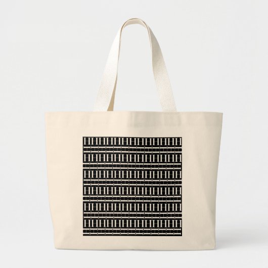 Monogram Initiaal letter H Grote Tote Bag (Voorkant)