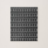 Monogram Initiaal Letter H, Kies Achtergrondkleur Legpuzzel (Verticaal)