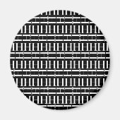 Monogram Initiaal letter H Magneet (Voorkant)