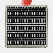 Monogram Initiaal letter H Metalen Ornament (Voorkant)