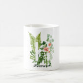 Monogram Initiaal Letter H | Moderne aangepaste na Koffiemok (Center)