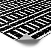 Monogram Initiaal letter H Poster (Hoek)