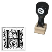 Monogram  initiaal letter H Rubberstempel (Gestempeld)
