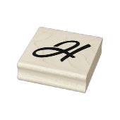 Monogram Initiaal letter H Rubberstempel (Stempel)