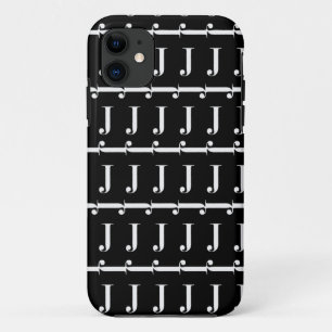 Monogram Initiaal letter J Case-Mate iPhone Case