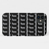 Monogram Initiaal letter J Case-Mate iPhone Case (Achterkant (horizontaal))