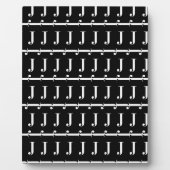 Monogram Initiaal letter J Fotoplaat (Voorkant)