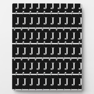 Monogram Initiaal letter J Fotoplaat