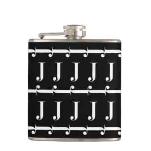 Monogram Initiaal letter J Heupfles