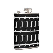 Monogram Initiaal letter J Heupfles (Rechts)