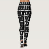 Monogram Initiaal letter J Leggings (Achterkant)