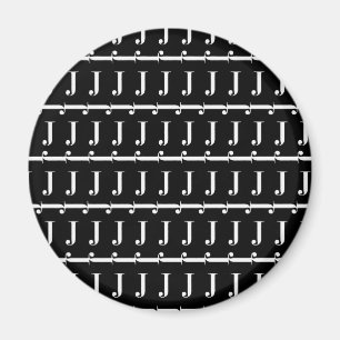 Monogram Initiaal letter J Magneet