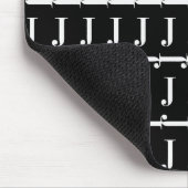 Monogram Initiaal letter J Muismat (Hoek)