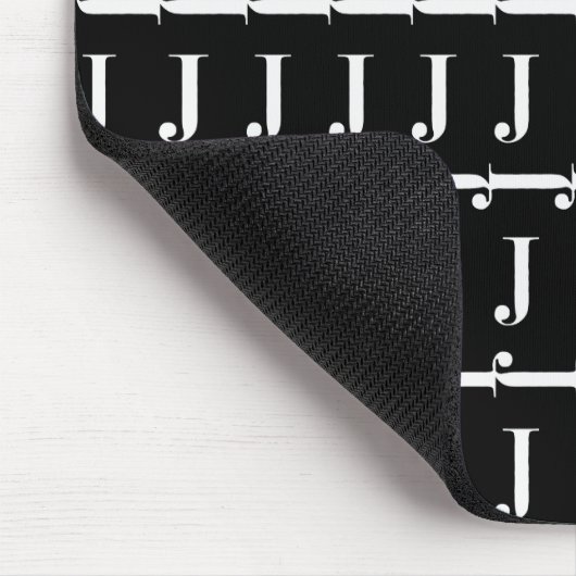 Monogram Initiaal letter J Muismat (Hoek)