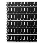 Monogram Initiaal letter J Notitieboek (Voorkant)