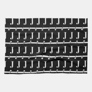 Monogram Initiaal letter J Theedoek