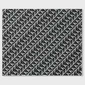 Monogram Initiaal letter K Cadeaupapier (Vlak)