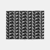 Monogram Initiaal letter K Fleece Deken (Voorkant (Horizontaal))