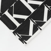 Monogram Initiaal letter K Fleece Deken (Hoek)