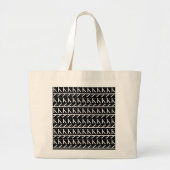 Monogram Initiaal letter K Grote Tote Bag (Voorkant)