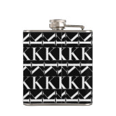 Monogram Initiaal letter K Heupfles (Achterkant)