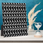 Monogram Initiaal Letter K, Kies Achtergrondkleur Fotoplaat (Zijkant)