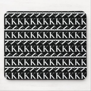 Monogram Initiaal letter K Muismat