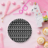 Monogram Initiaal letter K Papieren Bordje (Feest)