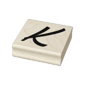 Monogram Initiaal letter K Rubberstempel (Stempel)