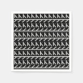 Monogram Initiaal letter K Servet (Voorkant)