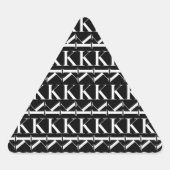 Monogram Initiaal letter K Sticker (Voorkant)