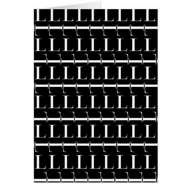 Monogram Initiaal Letter L (Voorkant)